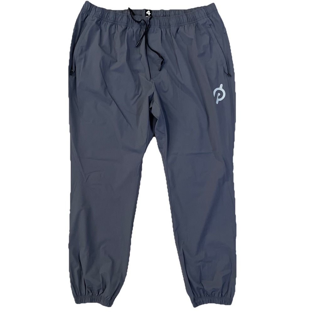 Fourlaps X Peloton Jogger Mens XXL Gray RE-UP Zipped Legs Drawstrings Logo‎